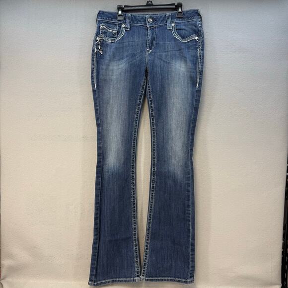 Ariat Denim - Ariat Jeans Women's 30L (10) Blue Ruby Tall Cowgirl Western Bootcut Vintage